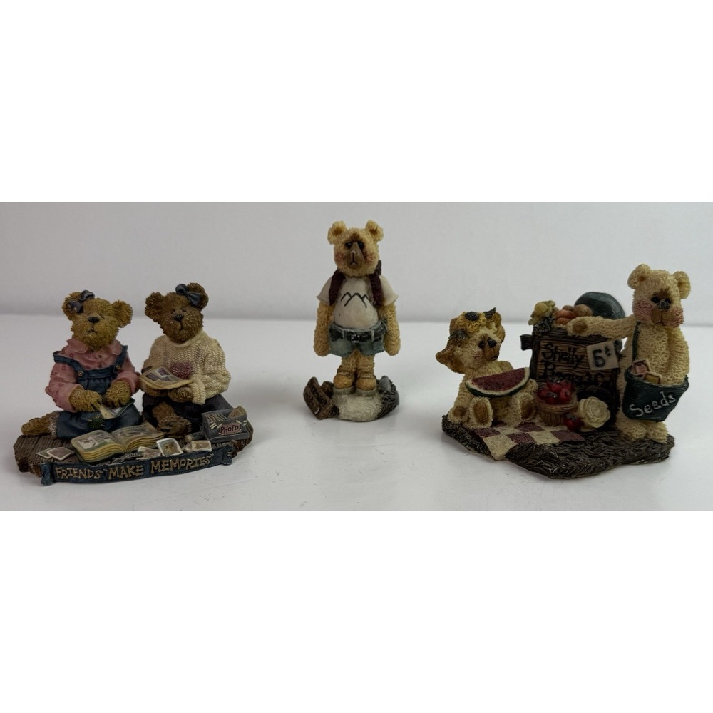 Retired Boyds Bears/Shelly Bears Lot of 3 Resin Figurines Limited # Collectible‎
